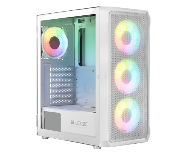 LOGIC CONCEPT Logic Portos ARGB Midi USB 3.0 Biała AT-PORTOS-20-0000000-0002 - 1172263 - zdjęcie